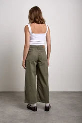 AISHA JEANS - Khaki Green