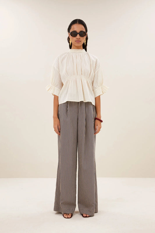 ISABEL DOBBY BLOUSE