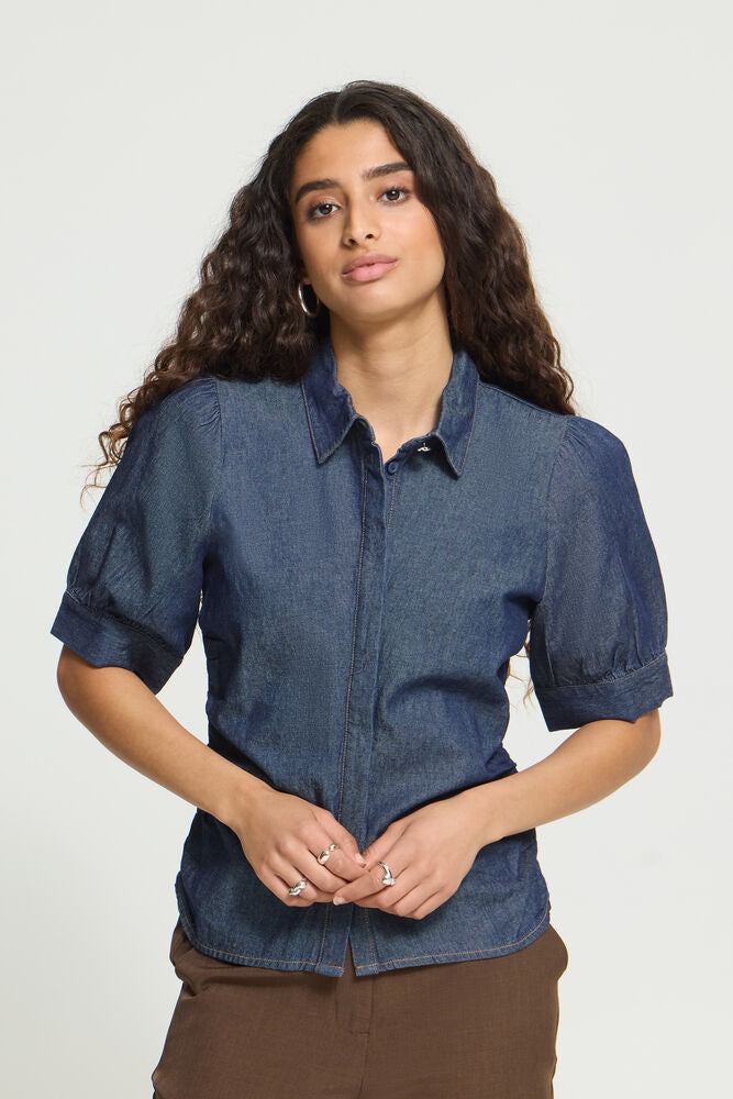 ICHI x BRUNA RIZK DENIM TOP
