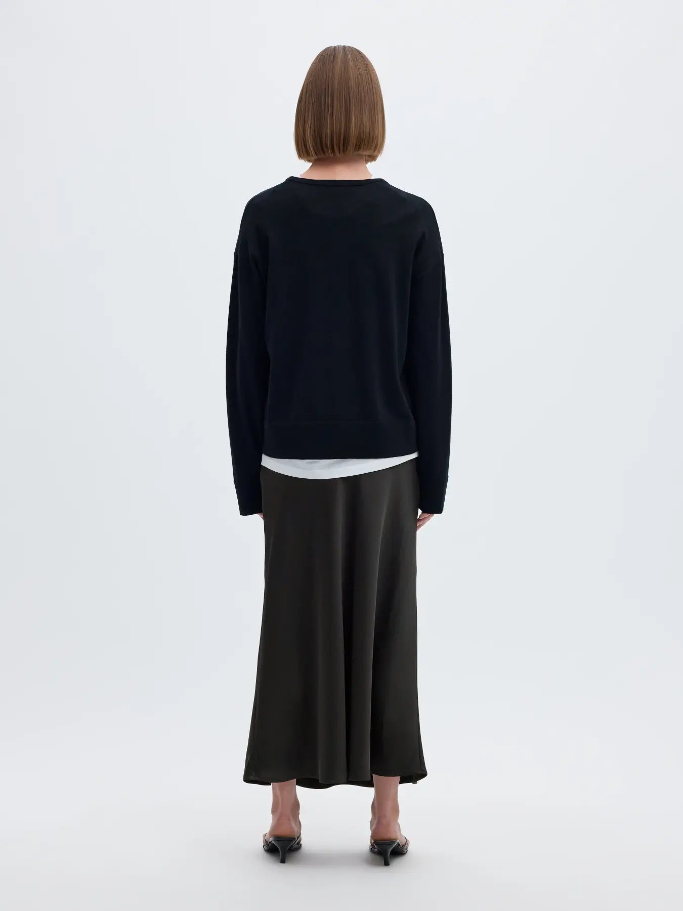 LENA MIDI SKIRT - Delicioso Satin