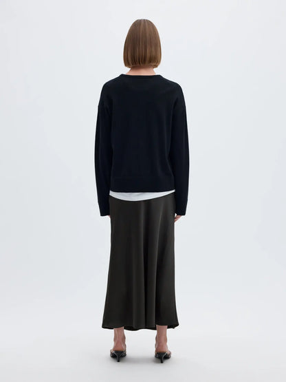 LENA MIDI SKIRT - Delicioso Satin