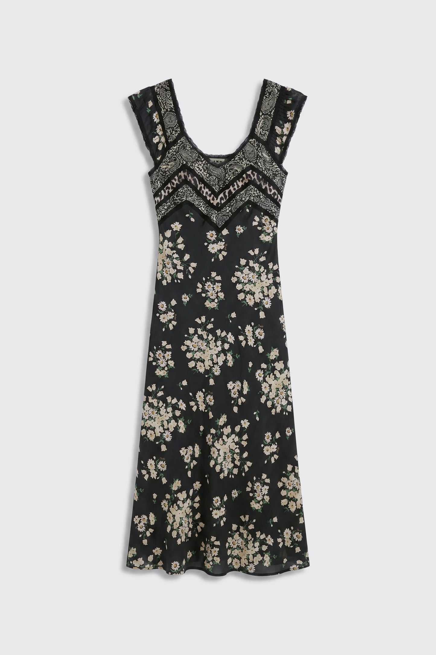 BAILEE MIDI DRESS - Amelia Gremlin Mix Black