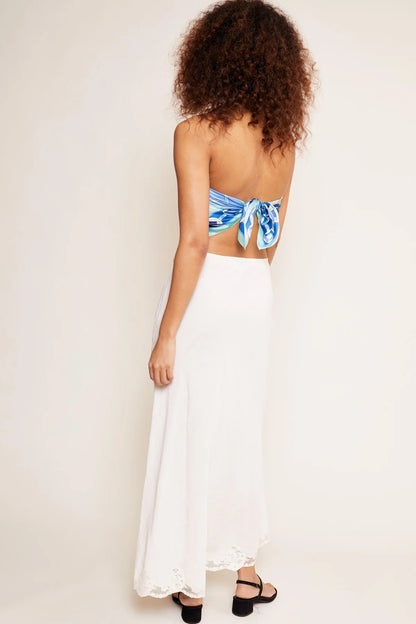 CRYSTAL SKIRT - Cream Linen