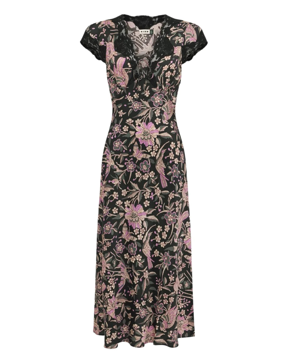 RIXO AMARI DRESS - Kyoto Floral Print