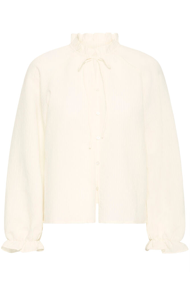 LONG SLEEVE TOP - Ecru