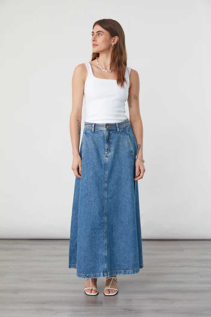 LEX SKIRT - Denim
