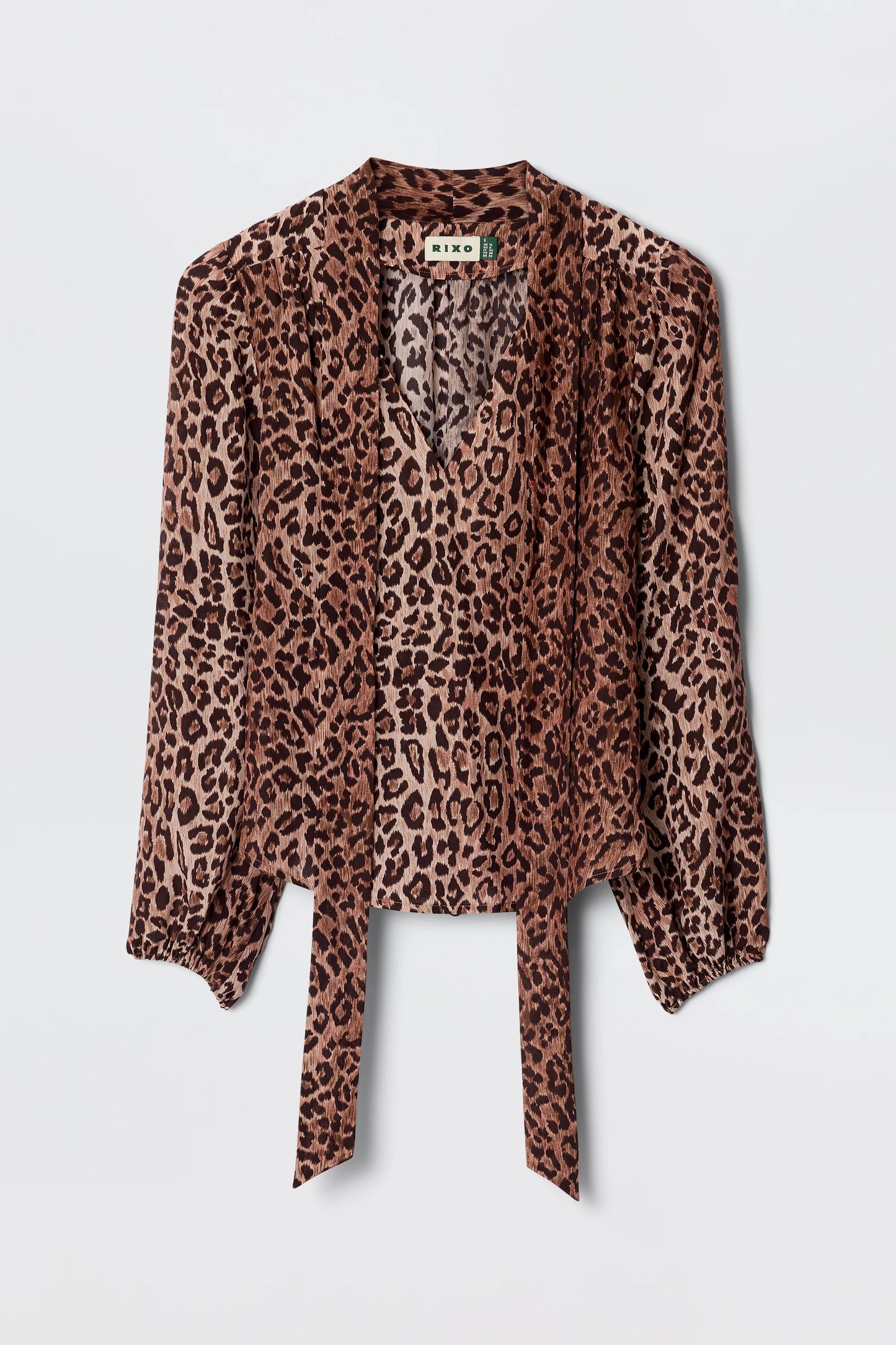 MOSS SILK BLOUSE - Leopard