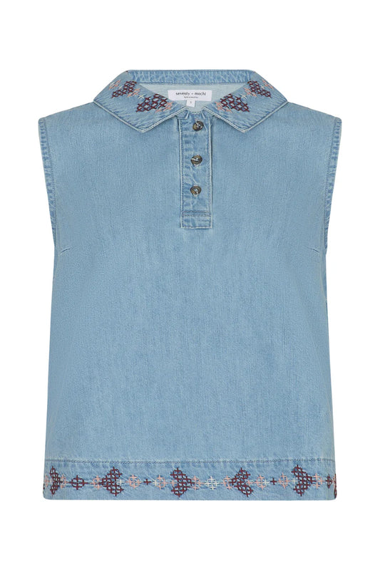 TOBI TANK TOP - Summer Sky