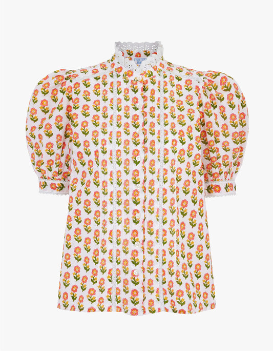 PINK FLORET VERA BLOUSE