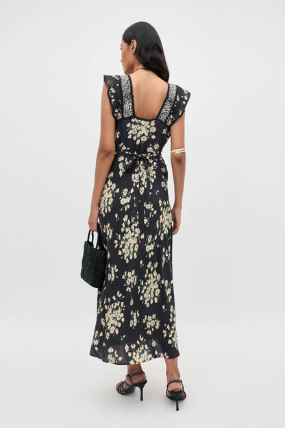 BAILEE MIDI DRESS - Amelia Gremlin Mix Black