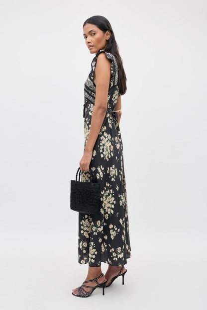 BAILEE MIDI DRESS - Amelia Gremlin Mix Black