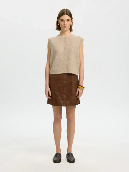 SLEEVELESS KNIT - Alpaca Blend
