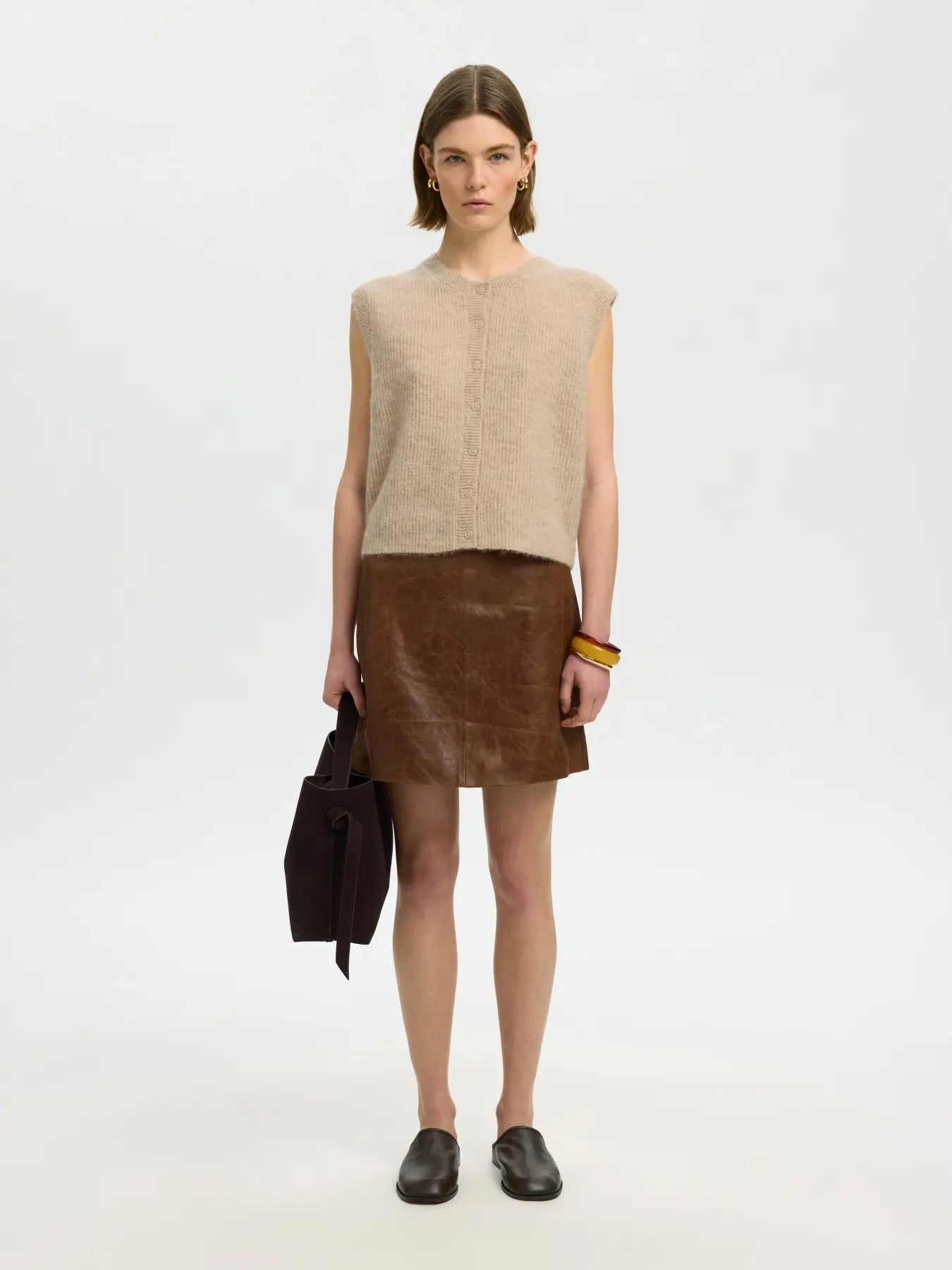 SLEEVELESS KNIT - Alpaca Blend