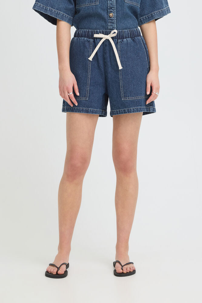 RELAXED DENIM SHORTS