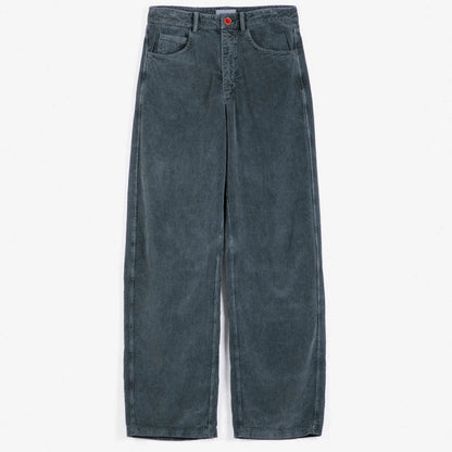 CORDUROY BARREL TROUSERS - Dark Grey