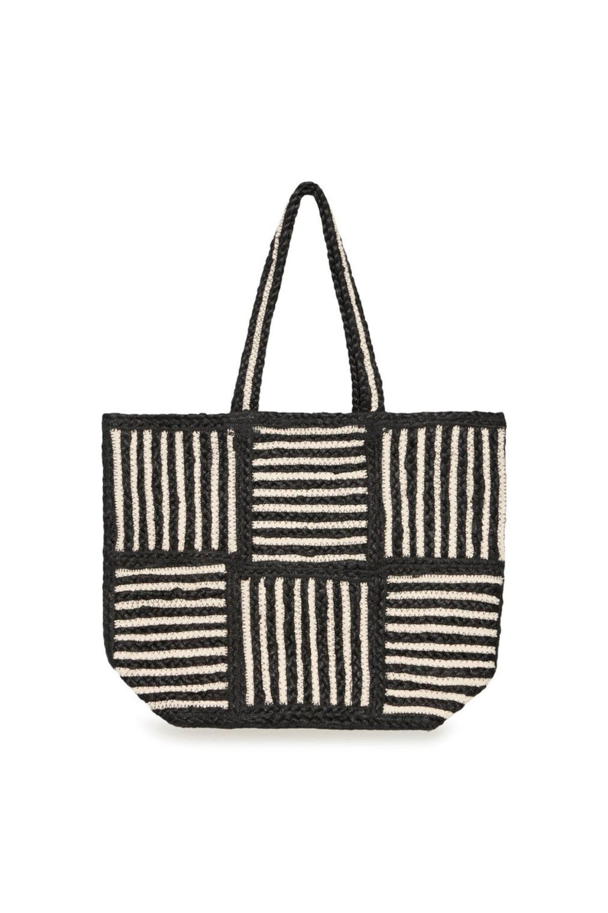 womens_black_striped_woven_bag